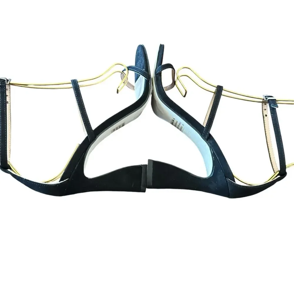 Aqua Jenni Ankle Strap Strappy Flared Heels NEW Size 7